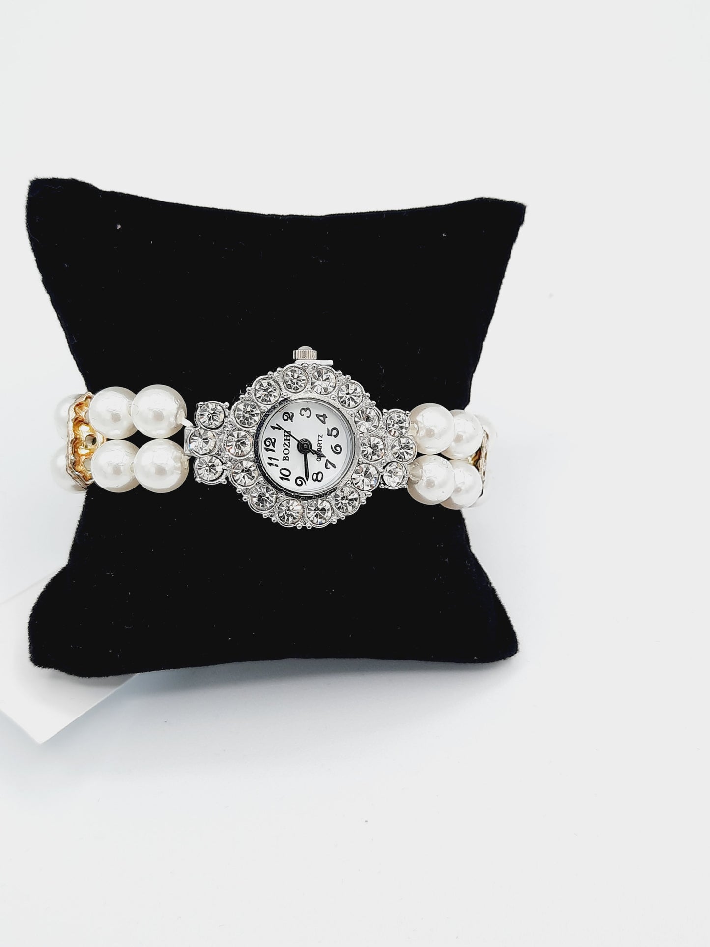 Montre Femme Tendance Horloge Femme Décontractée Montres Bracelets Perles Bracelet Montre Bracelet