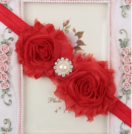 Bandeau Souple Turban pour Cheveux Enfants Nouveau-né Bandeau Bébé Fille Accessoires Fleur Perle Floral Cadeau