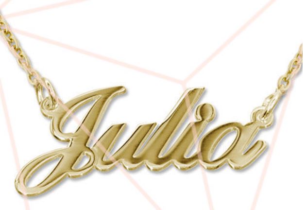Classic style name necklace in 3 different platings - NATASHAHS