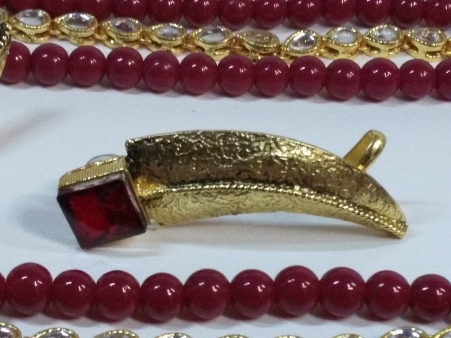 Egyptian Style polkie studded necklace set - NATASHAHS