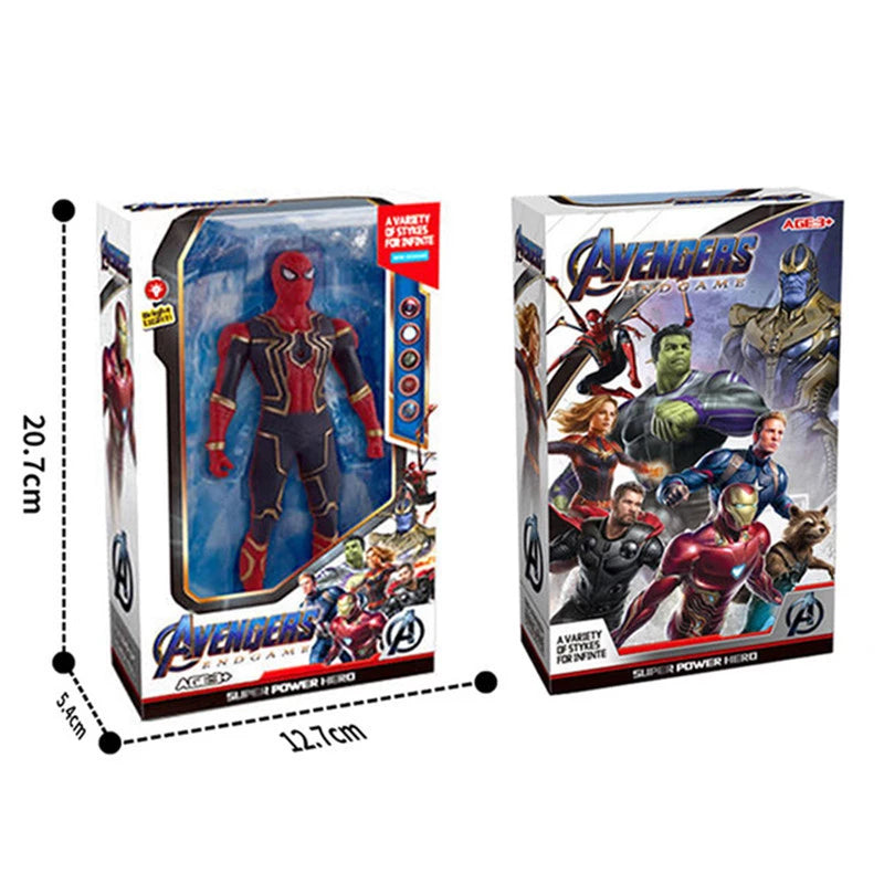 Spiderman Anime Action Figure Toy Children Christmas Gift Spider Man k Pvc Movable Luminous Doll Collection Model Boys Kids Toy