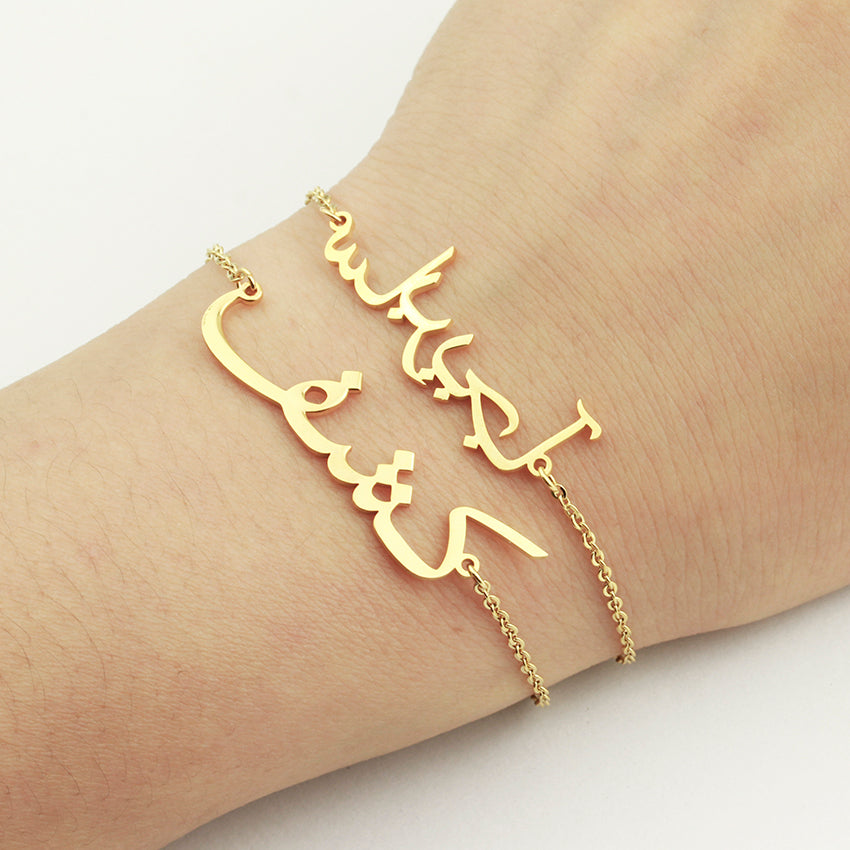 100% 925 Sterling Silver and Stainless Steel Bracelets Custom Any Name Bracelet For Women Friends Lovers Jewelry - NATASHAHS