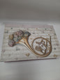 Vintage-style box or journal cover featuring a classical music aesthetic