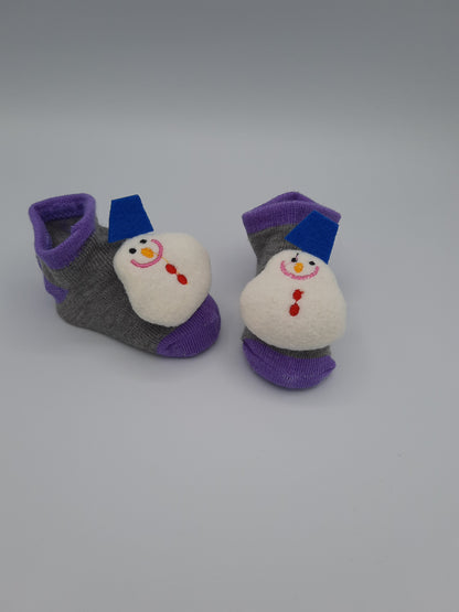 جوارب أطفال حديثي الولادة من القطيفة غير قابلة للانزلاق مصنوعة من القطن على شكل دمية كرتونية جوارب أطفال عصرية للأطفال الصغار من البنات والأولاد أحذية ناعمة لطيفة ملابس أطفال
