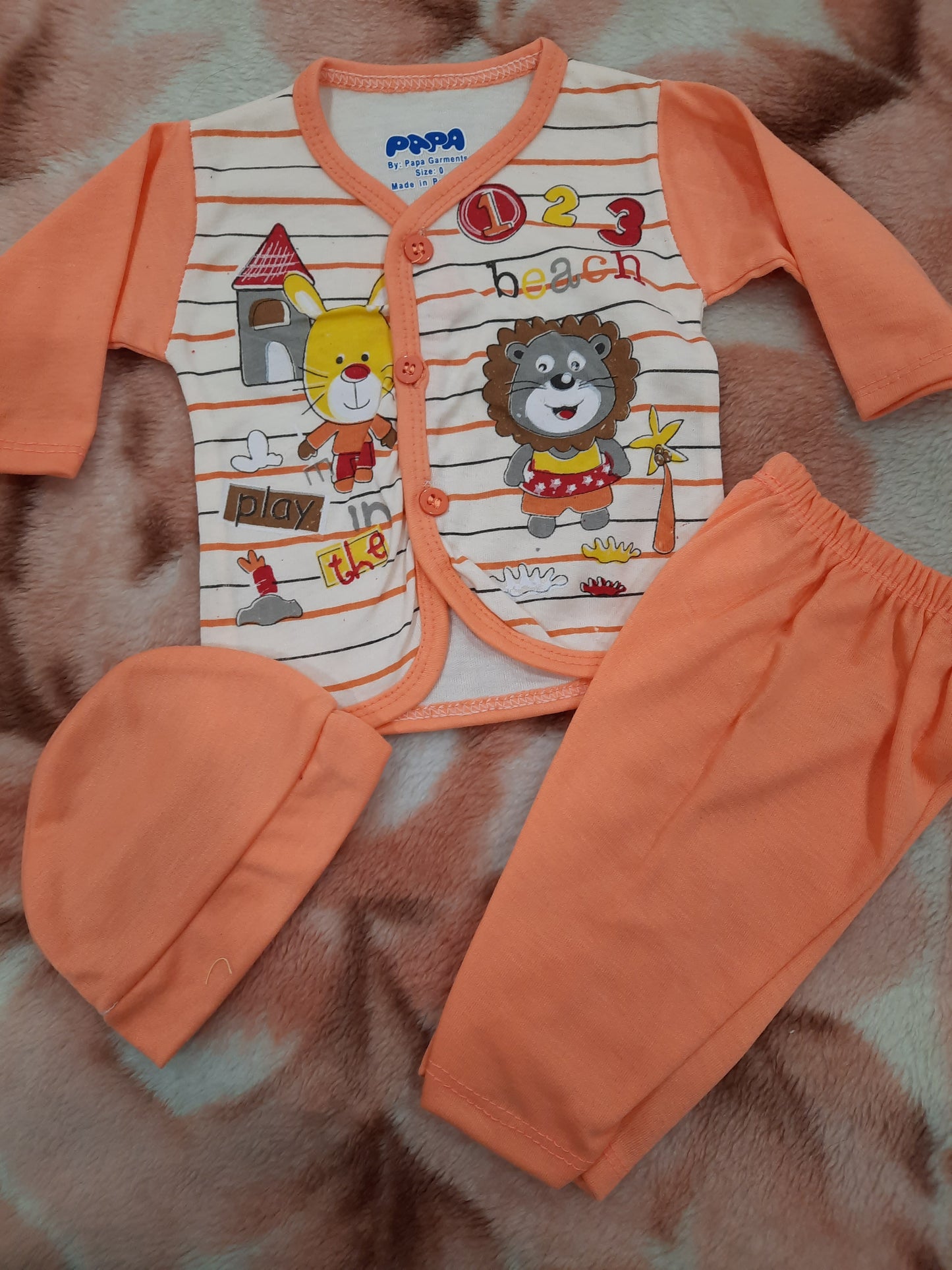 Baby suit of 3 pcs with matching cap - NATASHAHS