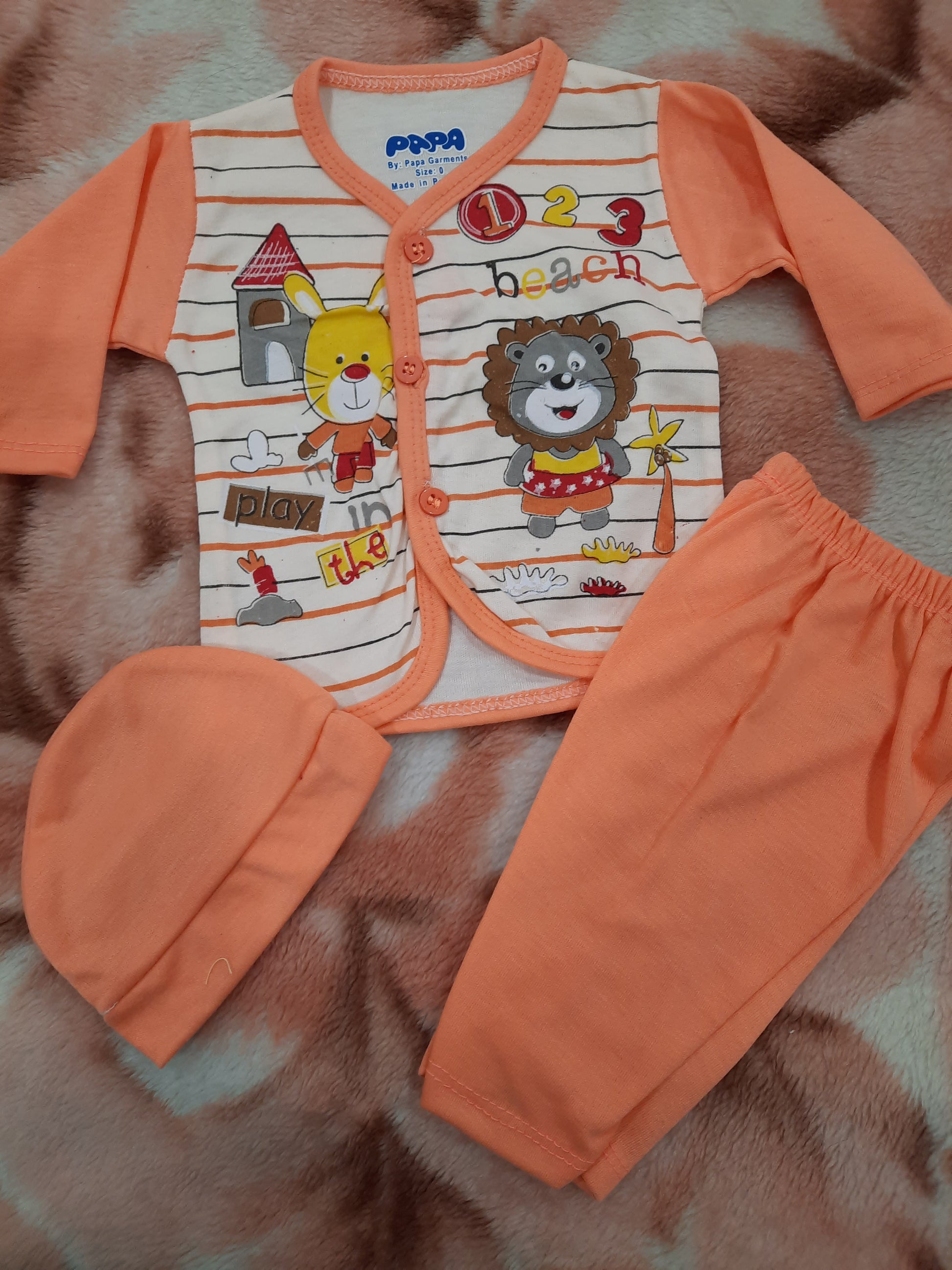 Baby suit of 3 pcs with matching cap - NATASHAHS