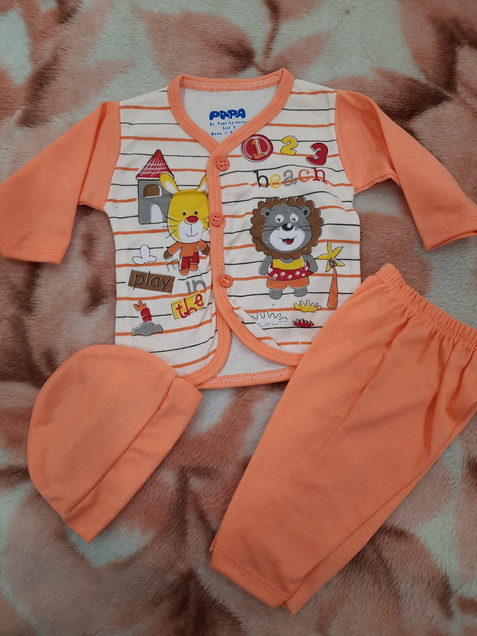 Baby suit of 3 pcs with matching cap - NATASHAHS