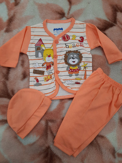 Baby suit of 3 pcs with matching cap - NATASHAHS