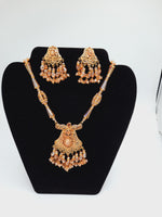 24k gold-plated imitation gold set with golden pearls looks like real gold ideal for gift