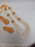 Bridal Bold Style Earrings with long necklace