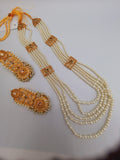 Bridal Bold Style Earrings with long necklace