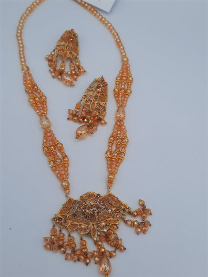 24k gold-plated imitation gold set with red and green combination looks like real gold ideal for gift - NATASHAHS