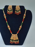 24k gold-plated imitation gold set with red and green combination looks like real gold ideal for gift