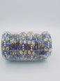 Bangles size 2.60 dia in shades of blue decorated with sequins - NATASHAHS