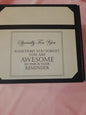 Bath set as a gift set with printed box dedicated to awesome person