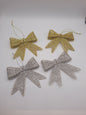 metal bows in golden and silver combo