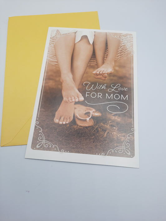 Greeting card For Mom's Birthday with Hugs