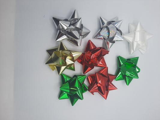 Bows for decorating gift boxes and other items 8 pieces of assorted bows for gift decor