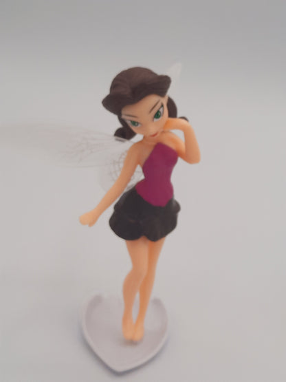 Miniature Tinker Bell, Vidia & Silverimist water fairy figurines for use as cake toppers