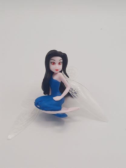 Miniature Tinker Bell, Vidia & Silverimist water fairy figurines for use as cake toppers