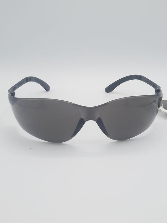 Sports curved dark gray/black wraparound sunglasses with dark grey frame and dark grey lenses