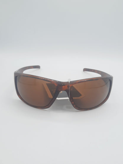 Brown lenses UV protection with cheetah print frame