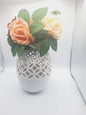 Luxury Artificial Rose Bouquet in White Ceramic Vase – Elegant Gift for Birthday, Anniversary & Home Décor