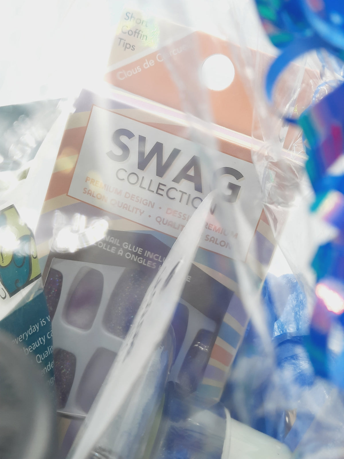 Gift basket with all makeup essentials for a girl to pamper with essential products