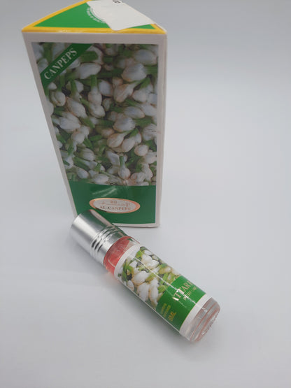 Al-Canpeps Attar Full (Jasmine) Concentrated Perfume Oil is a traditional Arabian-style pocket fragrance. Formulated using plant-derived essential oils, it captures a highly vibrant and sweet floral profile centered on fresh jasmine blossoms