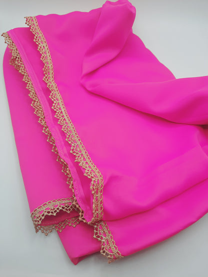 Écharpe châle étole rose clair