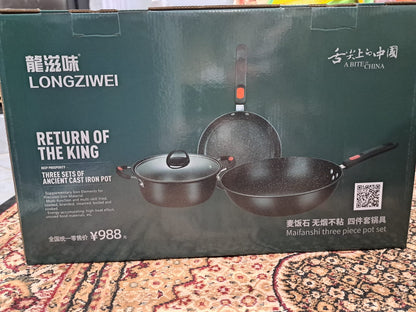 Return of the King cast iron 3 pcs cookware - NATASHAHS