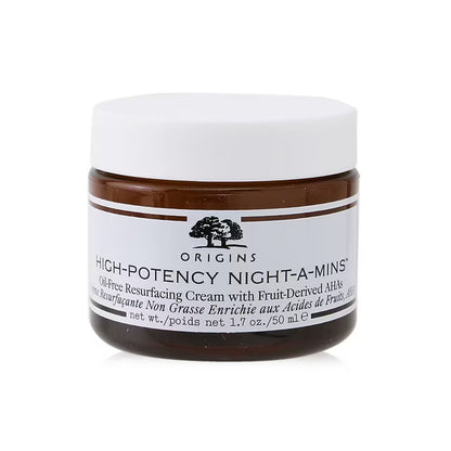 Origins High-Potency Night-A-Mins Oil-Free Resurfacing Cream with Fruit-Derived AHAs (50 ml / 1.7 oz.)