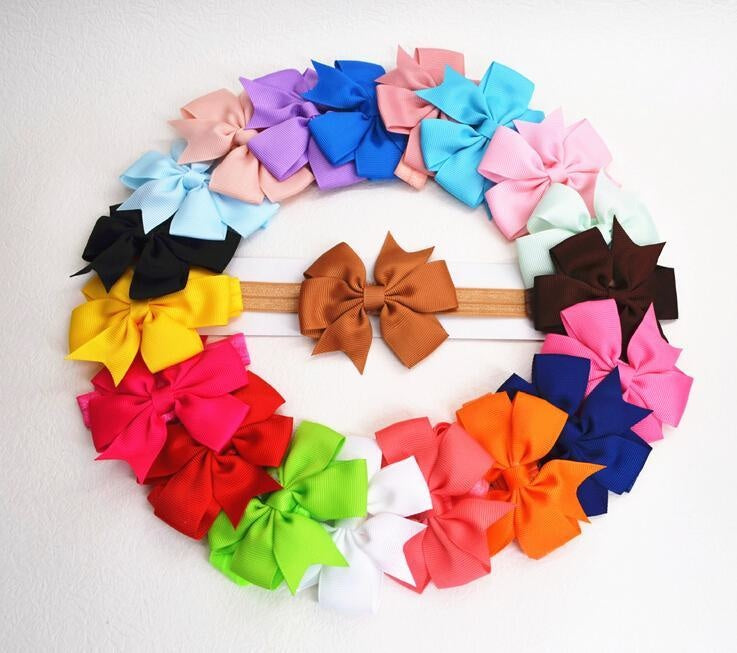 1 Pcs Soft Hair Bandage Tie Band Headband Bow Turban For Children Newborn Kids Headwear Baby Girl Accessories Bowknot Cute Gifts - NATASHAHS
