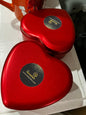 Heart shape Tin boxes ideal for gifting to your loved ones filling with chocolates candies or jewelry items