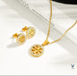 Pendant and earrings with Tory Burch iconic design - NATASHAHS