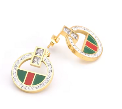 Women Female Charm Crystal Jewelry Set Wedding Party Necklace and Earrings - NATASHAHS