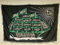 14 imams names printed soft cloth with silver lace