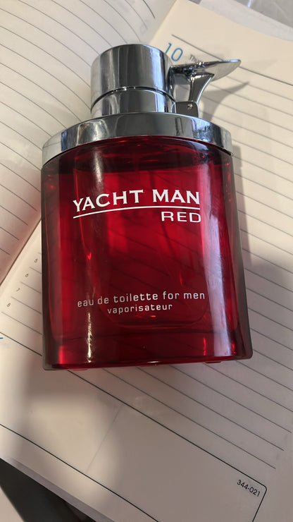 Yacht Man Red Eau De Toilette Spray 100 ml for Men (without box)