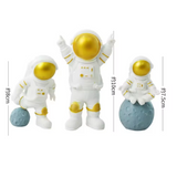 Astronaut Cake Decoration Universe Space Theme Cake Toppers Sprinkles Cakes Baking Ornaments For Kid Boy Birthday Party Supplies