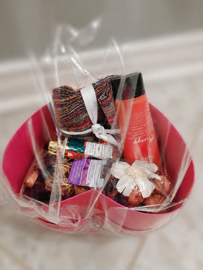 Bathing accessories set for pampering your loved ones