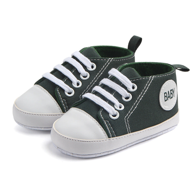 0-24 Months Baby Shoes Spring Newborn Breathable Sneakers Infant Outdoor Anti-slip First Walkers Toddler Boy Girl Canvas Shoes - NATASHAHS
