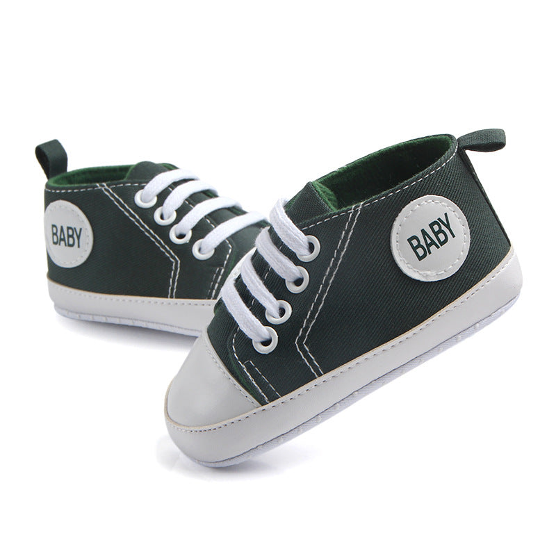 0-24 Months Baby Shoes Spring Newborn Breathable Sneakers Infant Outdoor Anti-slip First Walkers Toddler Boy Girl Canvas Shoes - NATASHAHS