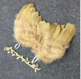 Newborn Photography Props White Angel Wing Baby Photos Props Feather Wing Girls Hair Kids Baby Photography Hair Accessories