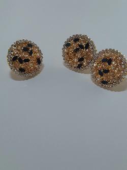 BLACK BOLD STYLE FULL MOON EARRINGS - NATASHAHS