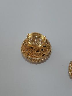 WHITE BOLD STYLE FULL MOON EARRINGS - NATASHAHS