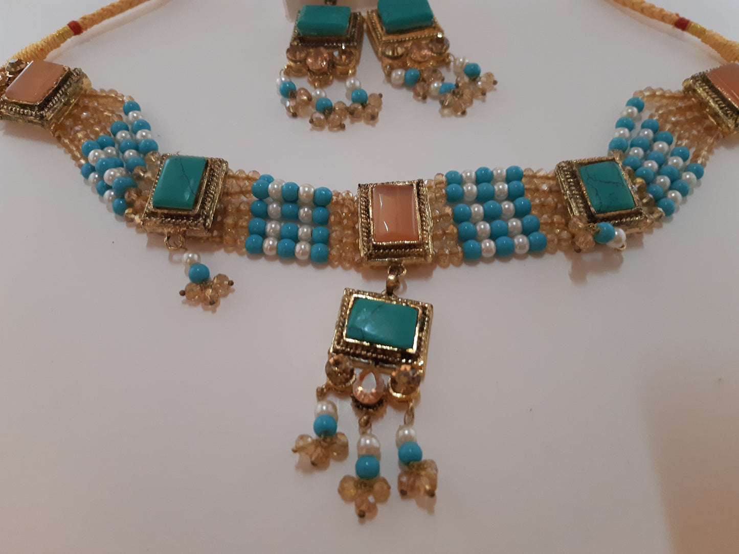 Natashah's Necklace set in Guluband style - NATASHAHS