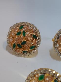 PINK BOLD STYLE FULL MOON EARRINGS - NATASHAHS