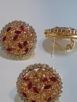 BLACK BOLD STYLE FULL MOON EARRINGS - NATASHAHS