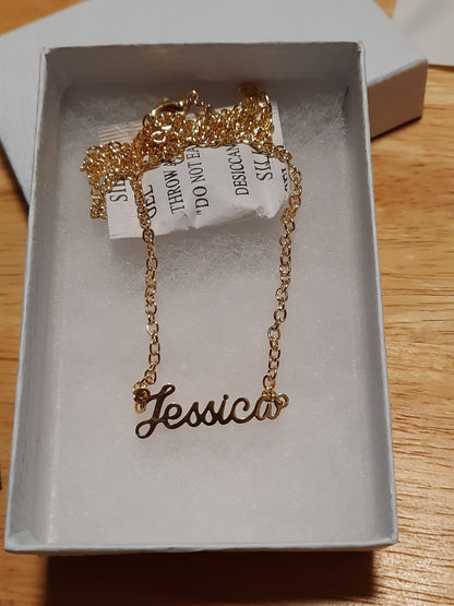 Ready to wear ENGLISH AMERICAN name necklaces - NATASHAHS