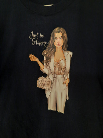 تيشرتات مطبوعة بمقاس متوسط ​​للشباب